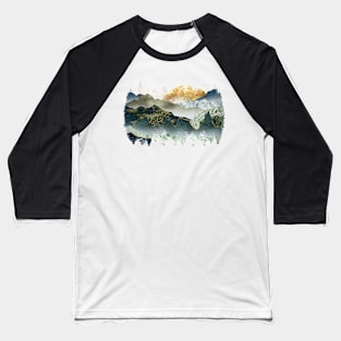 The green gold mountains by sunset Baseball T-Shirt